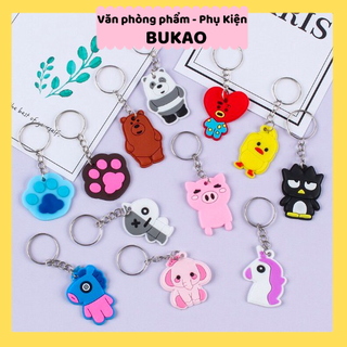 Z0372 Sỉ 50 Móc Khóa Cute, Quà Tặng Dễ Thương Giá Sỉ Bukao