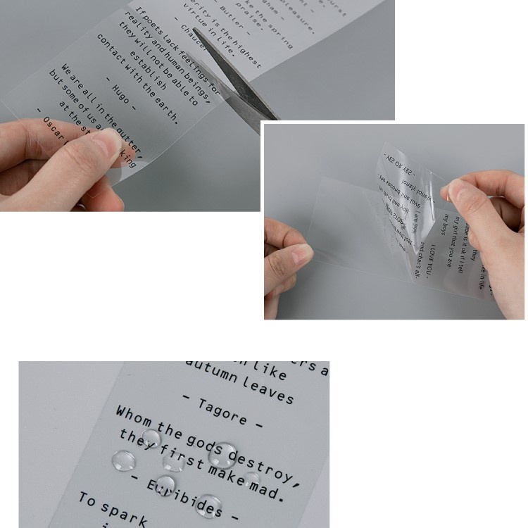 Sticker chữ tiếng Anh, lá, butterfly, mặt trăng phong cách vintage retro trang trí sổ tay bằng nhựa PET không thấm nước