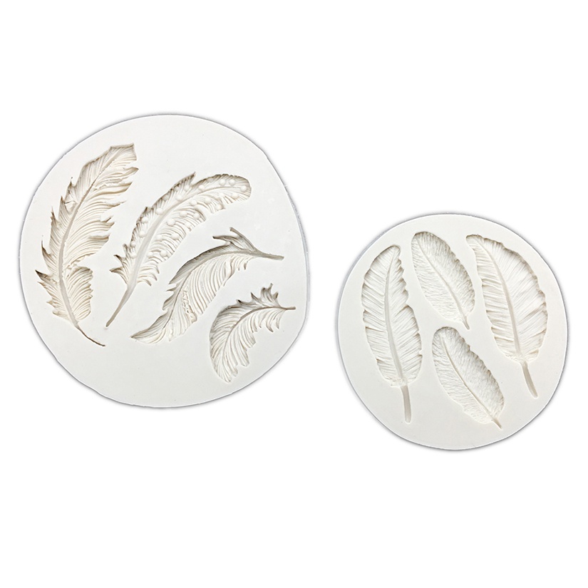 Khuôn Silicone Tạo Hình Lông Vũ Trang Trí Bánh