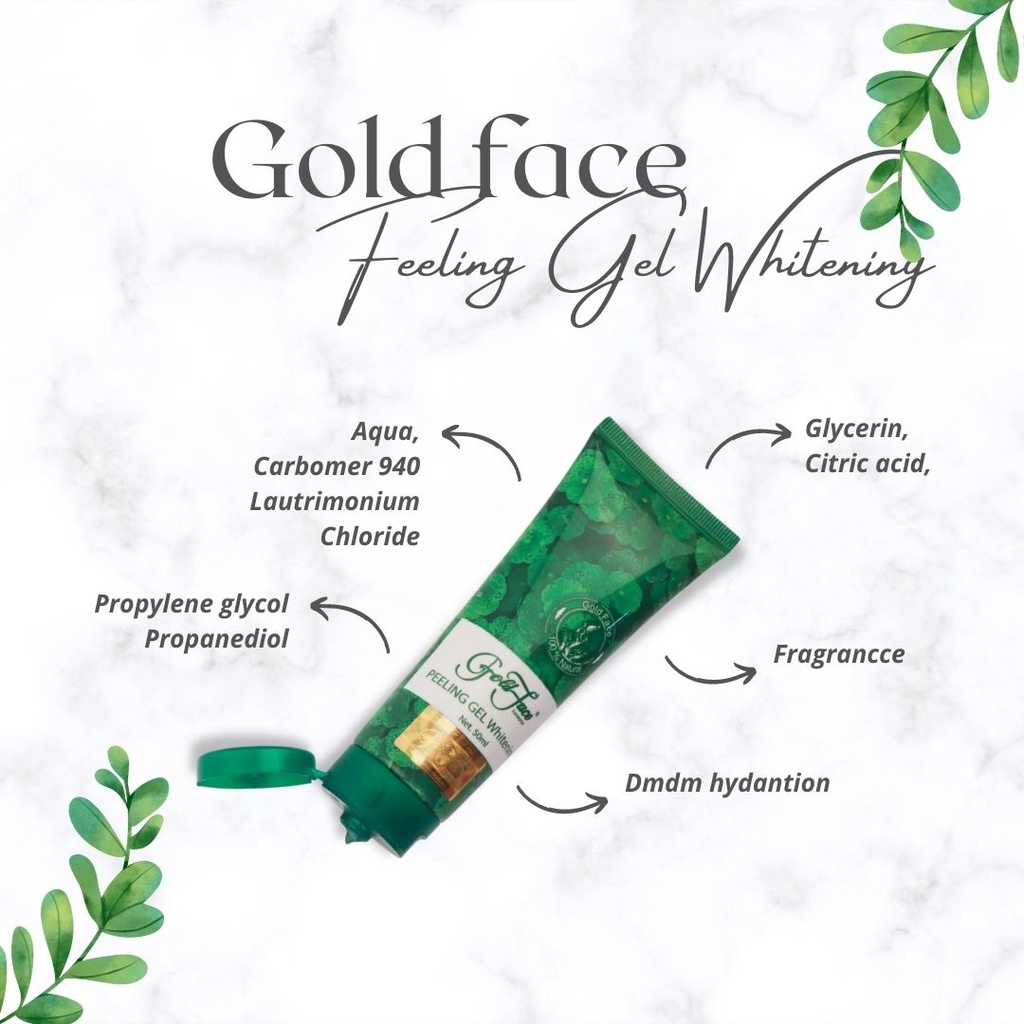 [89K MUA 1 TẶNG 2] GEL TẨY TẾ BÀO CHẾT CHIẾT XUẤT RAU MÁ GOLD FACE (Peeling Gel) 50ml