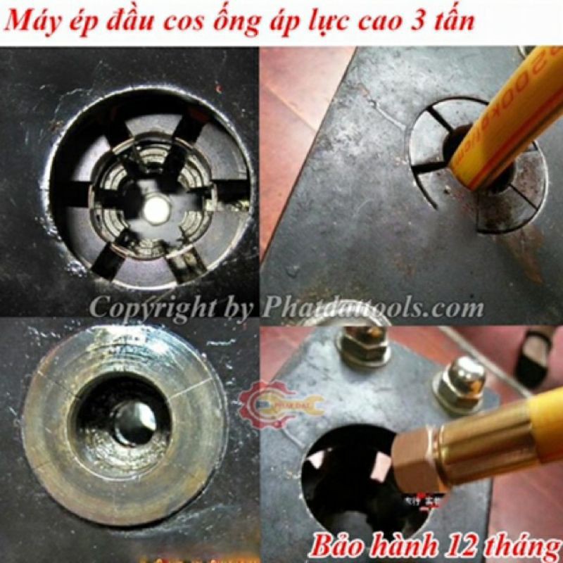 Máy bấm đầu ống áp lực cao thuỷ lực 8mm đến 13mm, máy ép dây rửa xe
