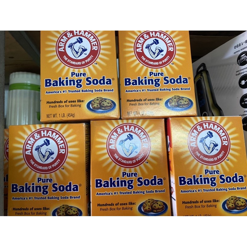 COMBO 10hộp(Mẫu Mới 2020)Bột Baking Soda đa công dụng khử mùi, diệt khuẩn, tẩy rửa, làm bánh, chăm sóc da 454g