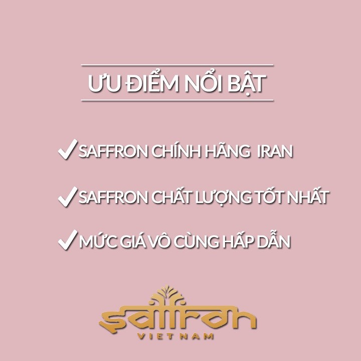 Nhụy Hoa Nghệ Tây Saffron Jahan 1Gr/hộp | BigBuy360 - bigbuy360.vn