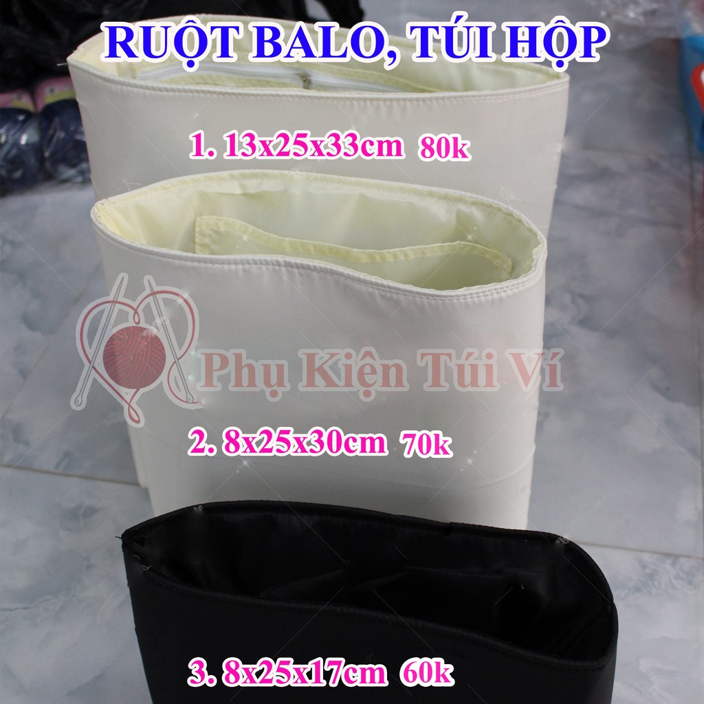 Ruột balo, túi hộp