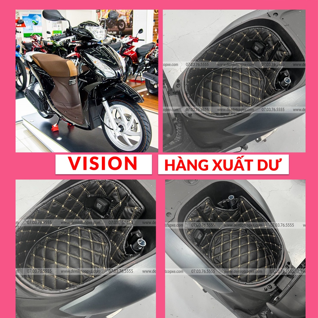 Lót Cốp Xe HOnda Vision năm 2021-2022-Hàng Gia Công Tại Xưởng - May 3 Lớp Cách Nhiệt Chống Nước - Bảo Hành 1 Năm