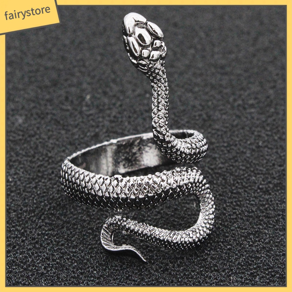 Nhẫn Hở Hình Rắn Cá Tính Cho Nam Và Nữ