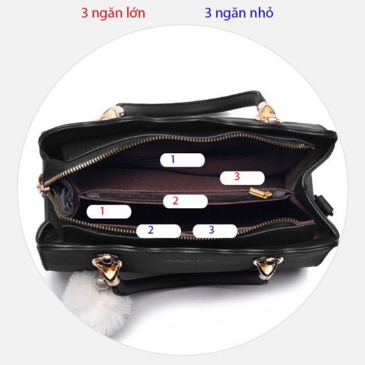 Túi Xách Nữ  Công Sở MẪU MỚI DA MỀM Thời Trang Hàng Quảng Châu Cao Cấp - Mã KM4B