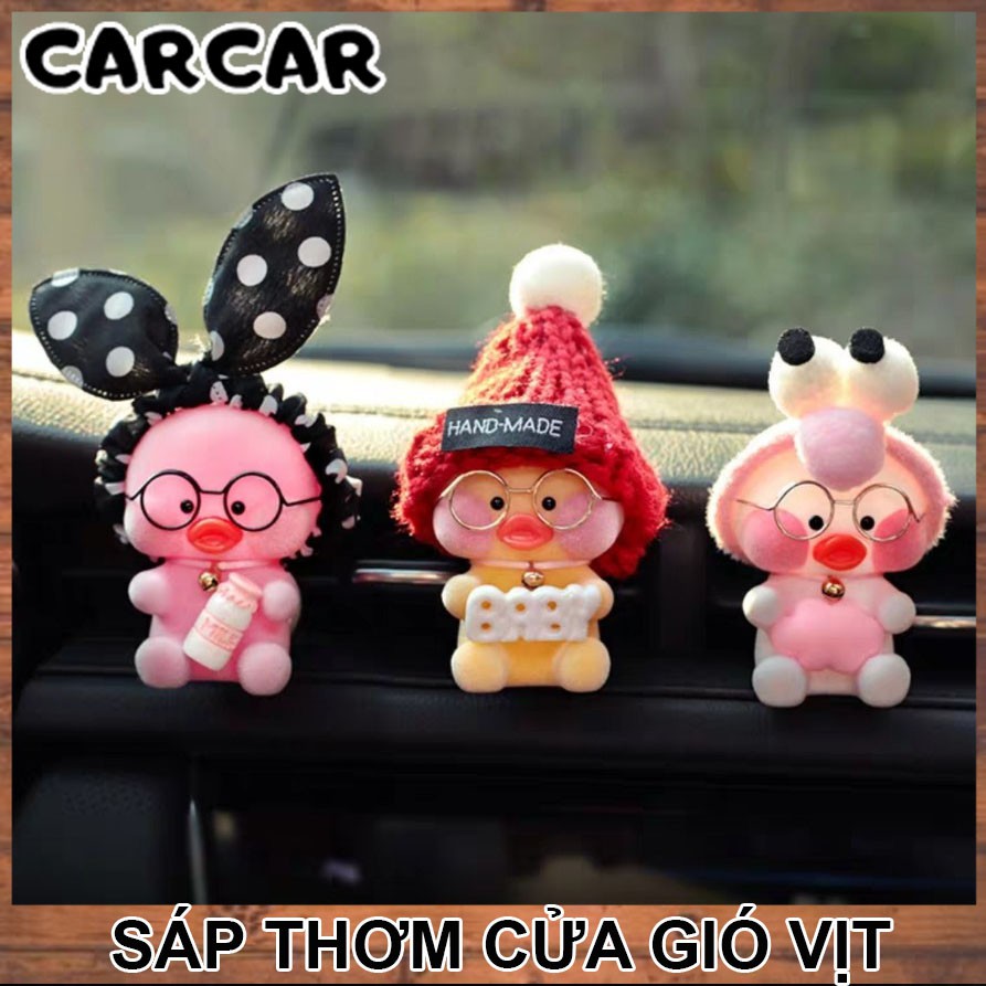 [Mã LIFEAU01 giảm 10% tới 50k đơn 150k] Sáp thơm cài cửa gió ô tô hình vịt LALAFANFAN cute