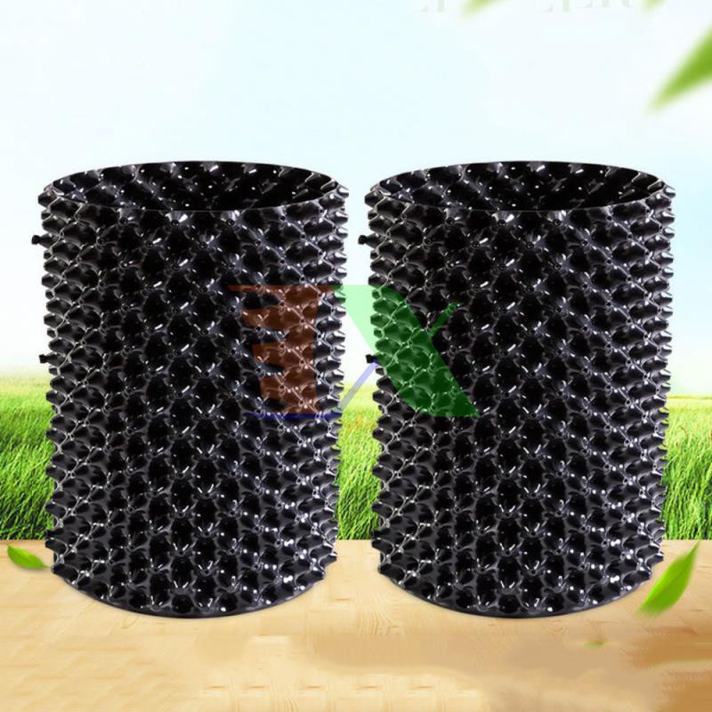 Bầu ươm cây công trình BLV-20, Chậu trồng cây có lỗ thoáng khí cao 20 cm dày 0.7 mm nhựa PVC (Cuộn 50m) Kèm 100 vít