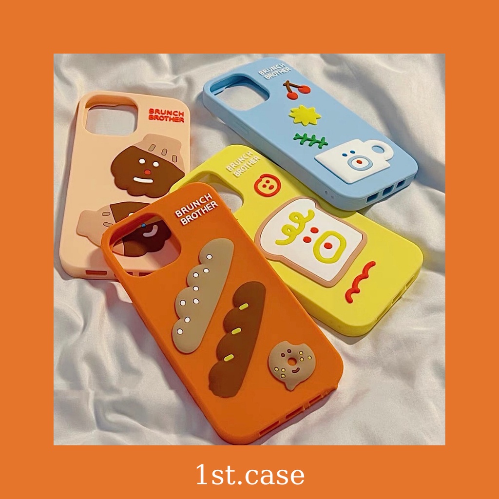 Ốp iphone, ốp điện thoại silicone chủ đề ẩm thực Brunch Brother 7/7 Plus/8/8 Plus/XS Max/11/11 Pro/11 Pro Max/12/12 Pro