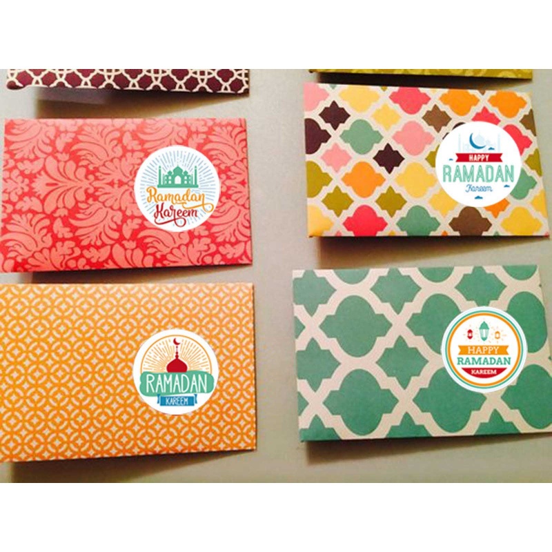 Set 120 Nhãn Dán Họa Tiết Eid Mubarak Ramadan Kareem Dễ Thương Trang Trí Lễ Hội