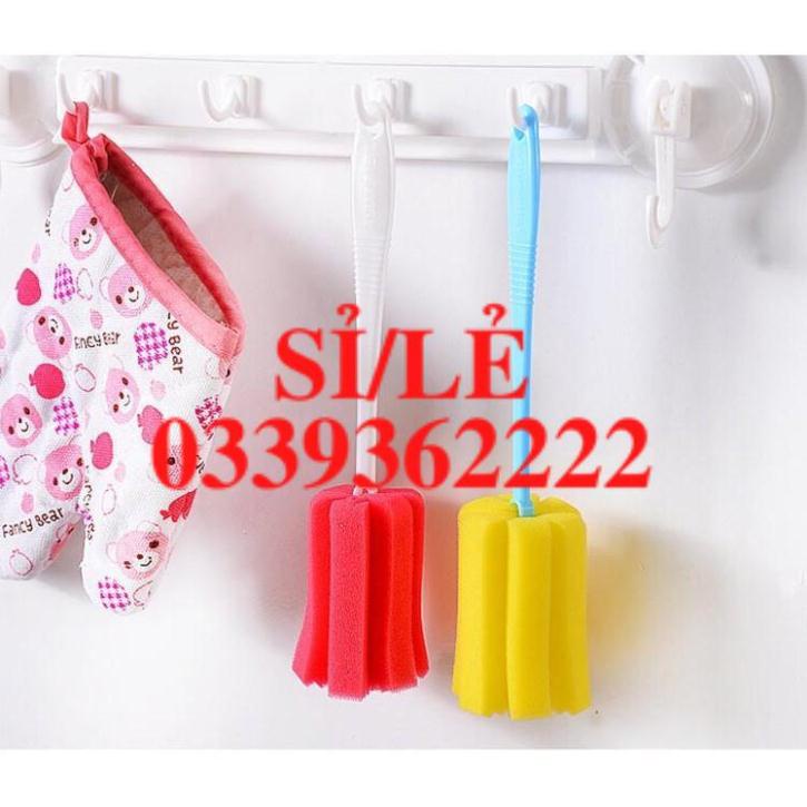 [ COCOLOVE ] set 5 que rửa cốc, chén, bình sữa nhiều màu  HAIANHSHOP