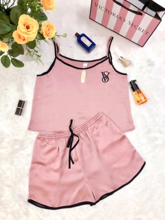 Bộ ngủ 2 dây lụa satin Victoria