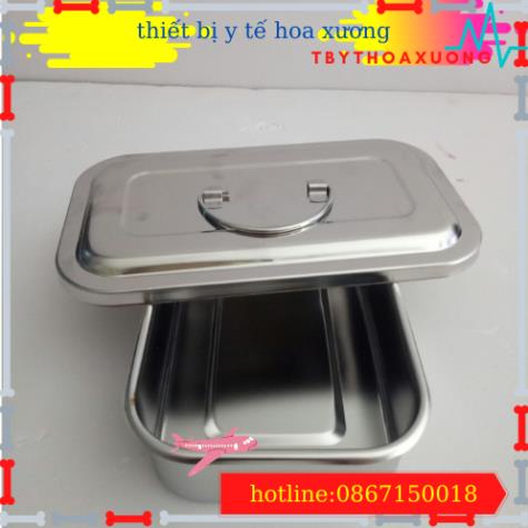 Hộp Đựng Dụng Cụ Inox 304 -Hộp Tiểu Không Lỗ 10x20x5cm