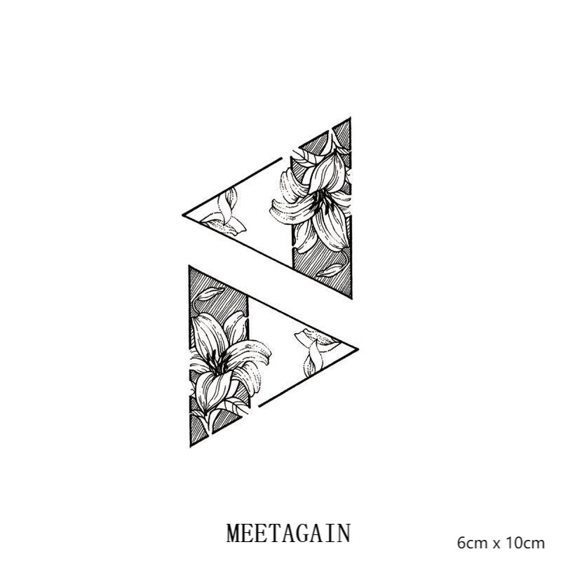 Hình xăm dán tạm thời chống thấm nước 6cm x 10cm kéo dài 15 ngày M-019