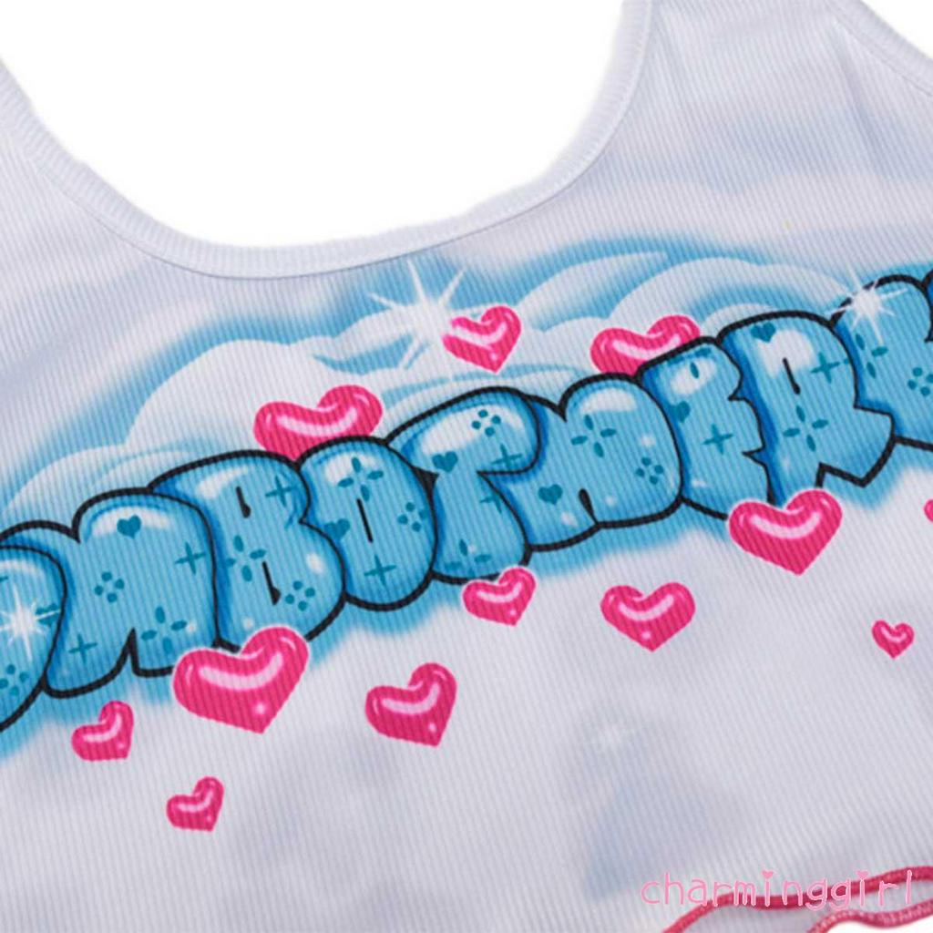 Áo Thun Nữ Không Tay In Chữ Thời Trang Cá Tính