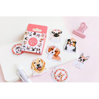 GIÁ SỐC - Hình dán sticker thú cưng - chó Hachiko dễ thương - CÓ SẴN