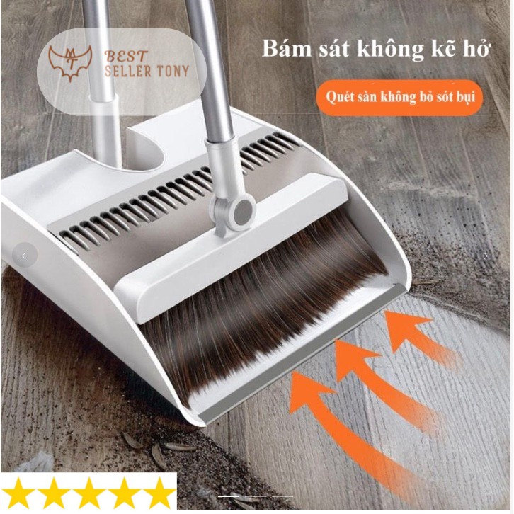 Bộ chổi quét nhà từ tính tự gắp và quét sạch bụi bẩn