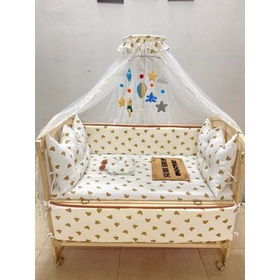 GA CHUN BỌC ĐỆM CŨI CHO BÉ VẢI MUSILIN ORGANIC - ẢNH THẬT 100%- VẢI SIÊU MÁT- GIÁ CỰC TỐT