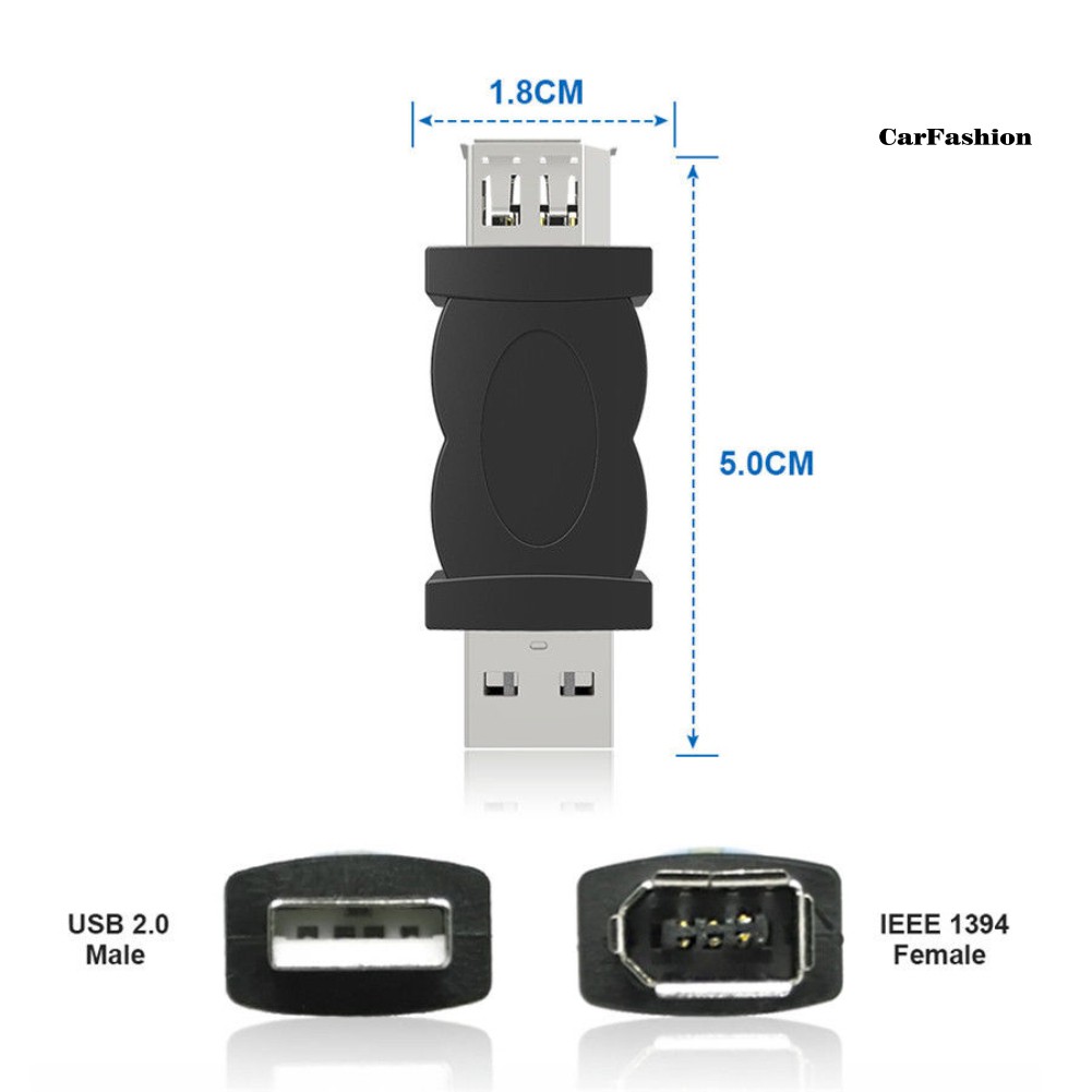 Đầu Chuyển Đổi Ieee 1394 6pin Sang Usb 2.0 Type A