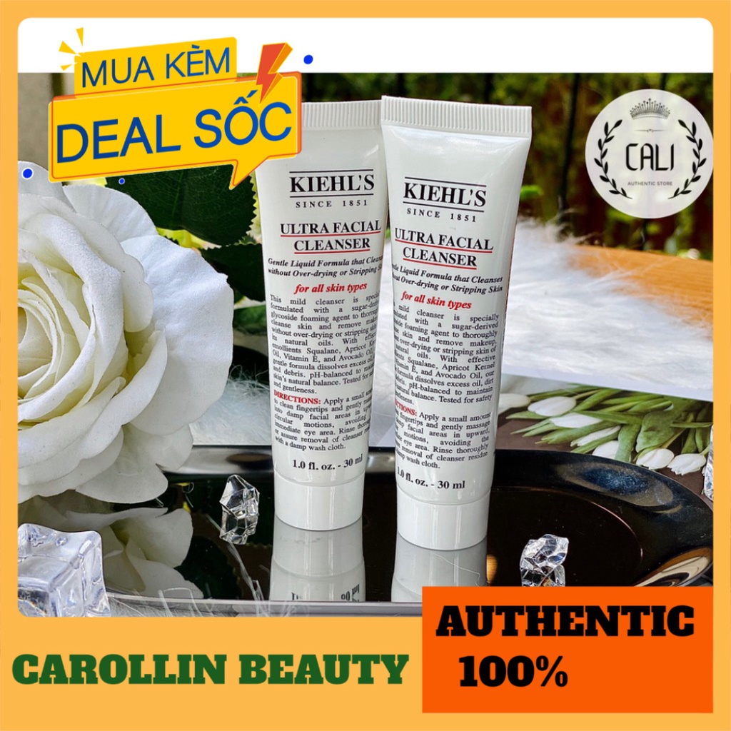 Sữa rửa mặt 💖 FREESHIP 💋  Sữa rửa mặt Ultra Facial Kiehl's 30ml chính hãng [ Minisize ] CAROLLIN BEAUTY | BigBuy360 - bigbuy360.vn