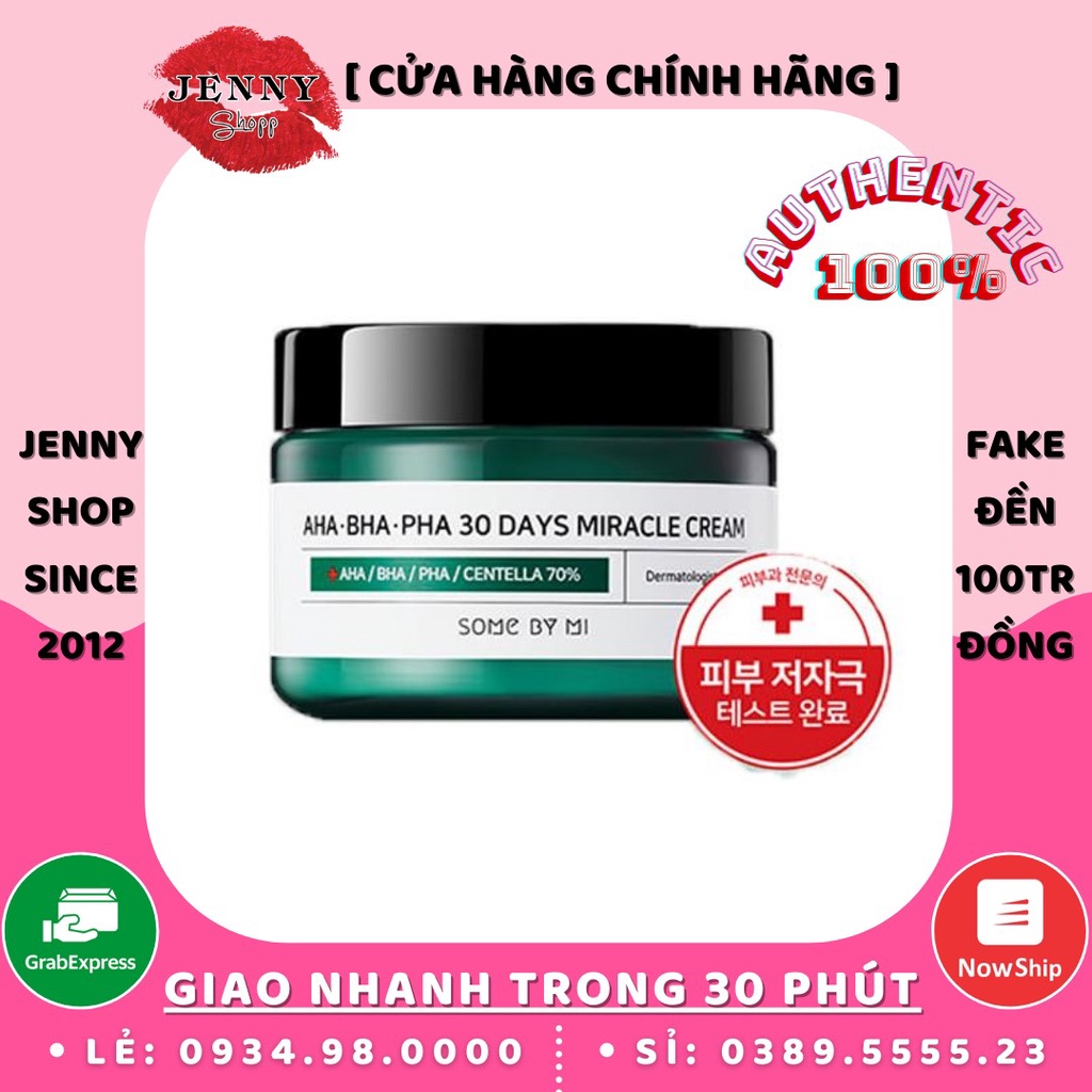 SERUM & KEM DƯỠNG SOME BY MI AHA-BHA-PHA 30 DAYS MIRACLE CREAM 50ML