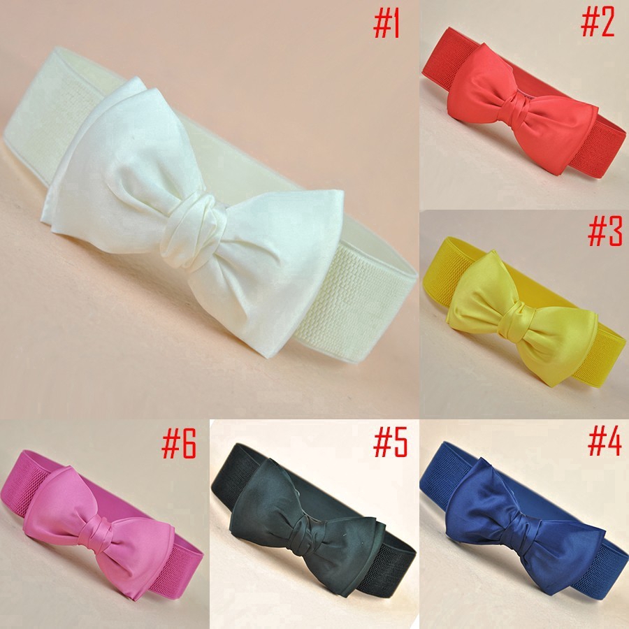 Thắt lưng co dãn đính nơ cho nữ