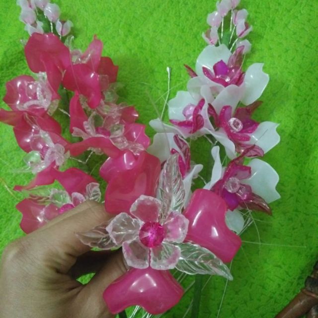 Cành hoa đá pha lê 7 bông