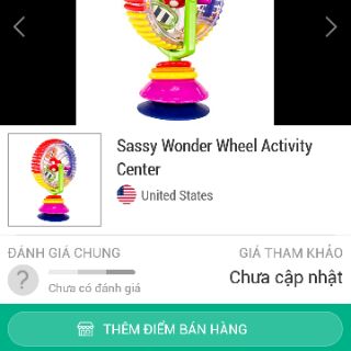 Đồ chơi bánh xe xúc xắc Sassy