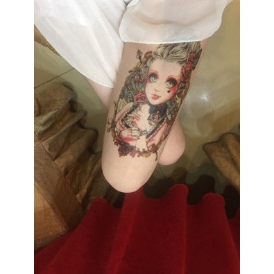 [ SIÊU GIẢM GIÁ TATTOO NAM ] Hình xăm dán tatoo Cô Gái - miếng dán hình xăm đẹp dành cho nam
