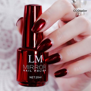 Gel Sơn Móng Tay 20ml Mau Khô Tạo Hiệu Ứng Ánh Kim Tráng Gương