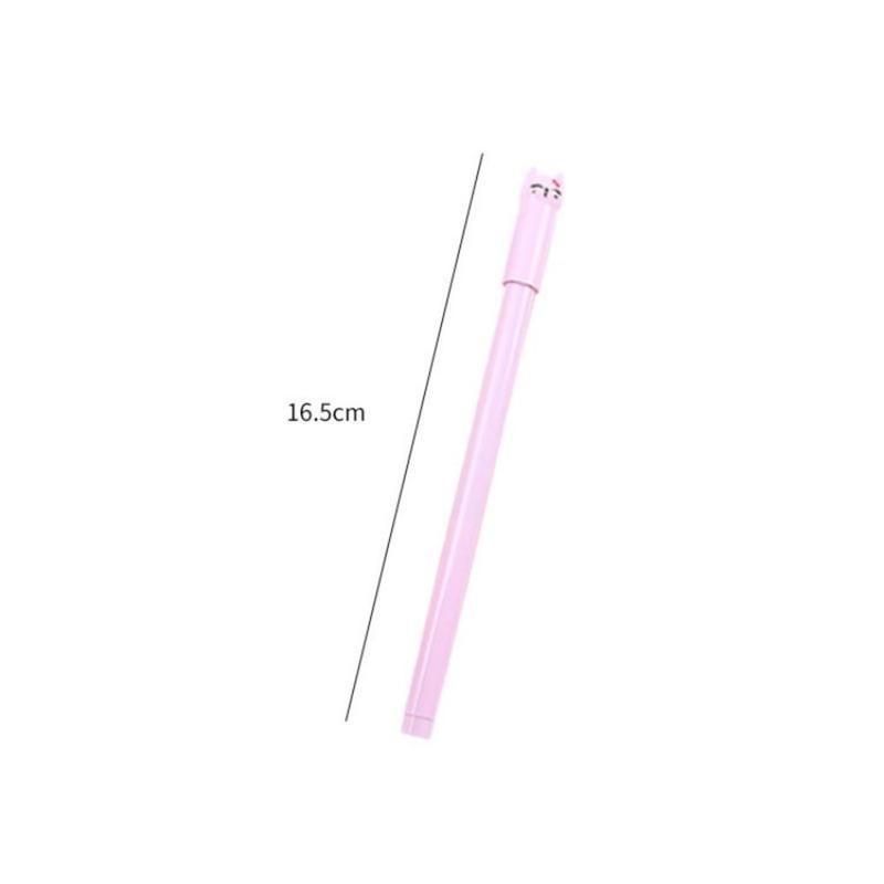 Bút mực gel ngòi 0.5mm hình mèo dễ thương nhiều màu sắc