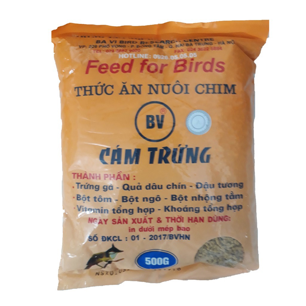 Cám trứng cho tất cả loại chim – Thức ăn nuôi chim cảnh 500g