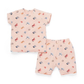 LULLABY - Bộ quần áo cài vai tay ngắn vai chồm NH56B