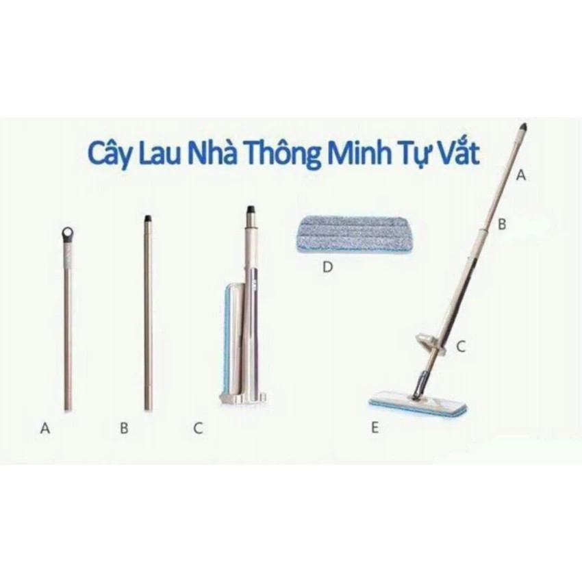 CÂY LAU NHÀ TỰ VẮT XOAY 360