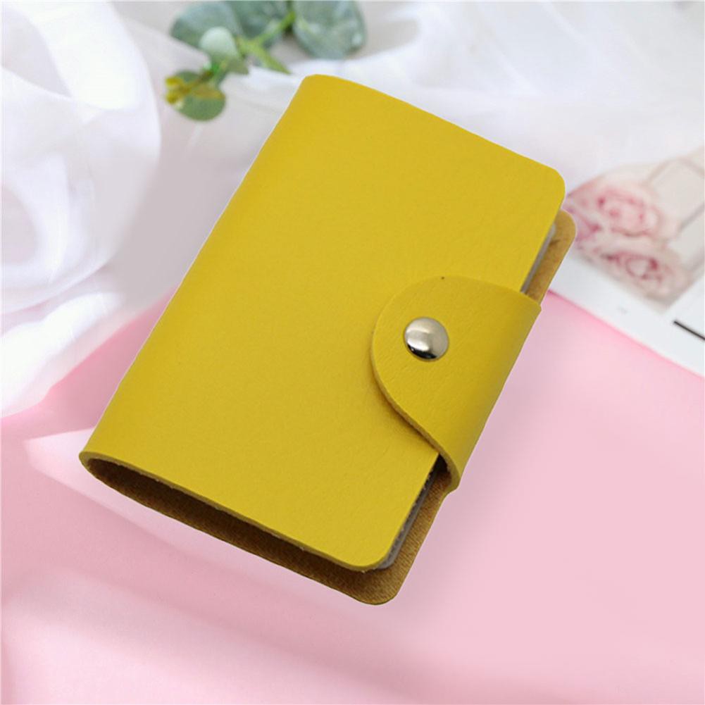 Bóp đựng thẻ màu trơn 24 ngăn tiện dụng cho nam và nữ