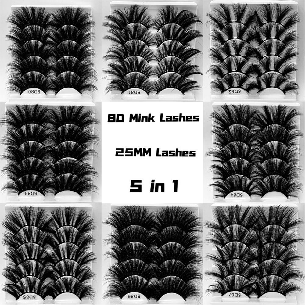 Bộ Lông Mi Giả 5D Mềm Mại Tự Nhiên Chất Lượng Cao