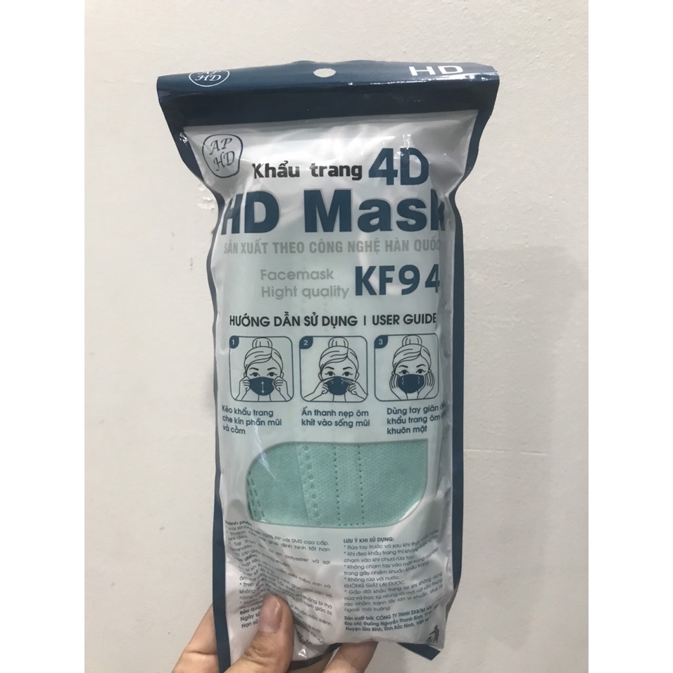 KHẨU TRANG 4D KF94 MASK AN PHONG - 1 TÚI 10 CÁI