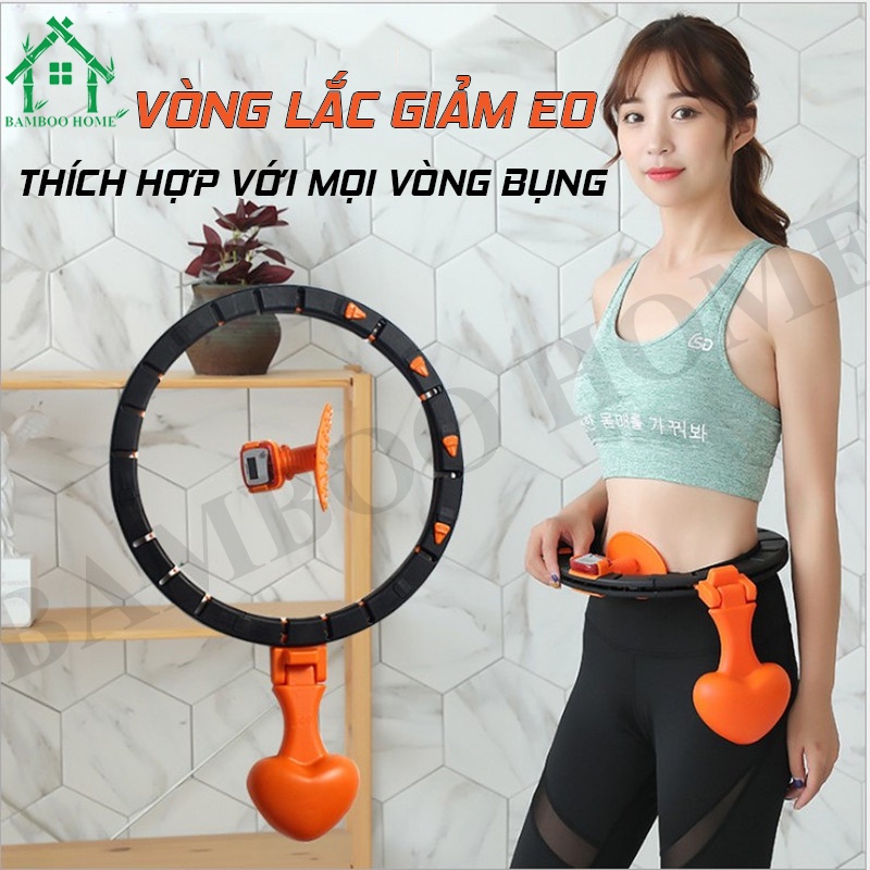 Vòng lắc giảm eo phù hợp hầu hết với mọi vòng bụng giảm mỡ tự động mát xa cơ bụng có bộ đồng hồ đếm - Bamboo Home