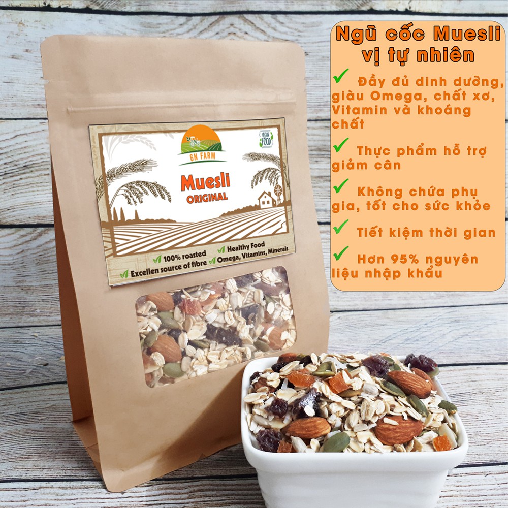 Ngũ cốc ăn sáng – Ngũ cốc ăn kiêng Granola không đường 500g | BigBuy360 - bigbuy360.vn