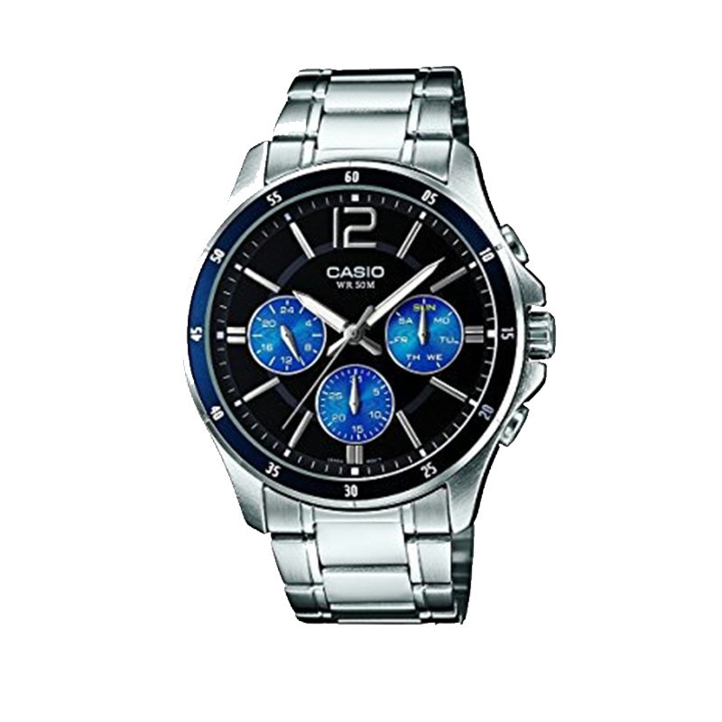 [Mã FABRR5503 giảm 20% đơn 249K] Đồng hồ nam dây kim loại Casio MTP-1374D-2AVDF chính hãng