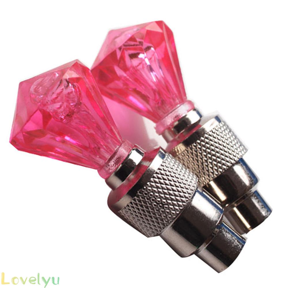 ◀READY▶2pcs Motorcycle Flash Light Lamp Bicycle Tire Wheel Valve Protect Air tap# Good Quality