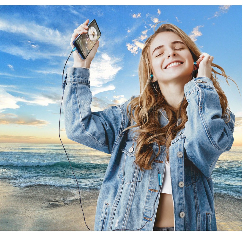 Tai nghe nhét tai SoundMax AH306S 3mW  1.2 mét- Hàng Chính Hãng.