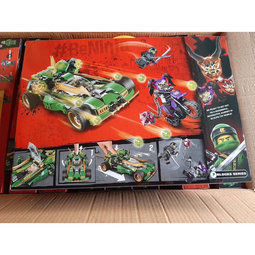 Lắp ráp Lego Ninjago zimo 4013 Xe Đua Bóng Đêm Của Ninja