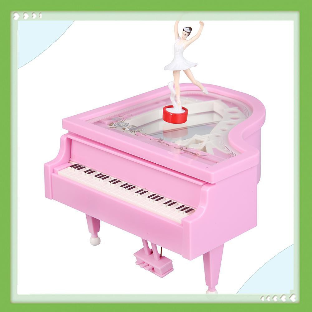Hộp nhạc lên dây cót kiểu mô hình đàn piano phong cách cổ điển lãng mạn làm quà đám cưới sinh nhật trang trí nhà cửa