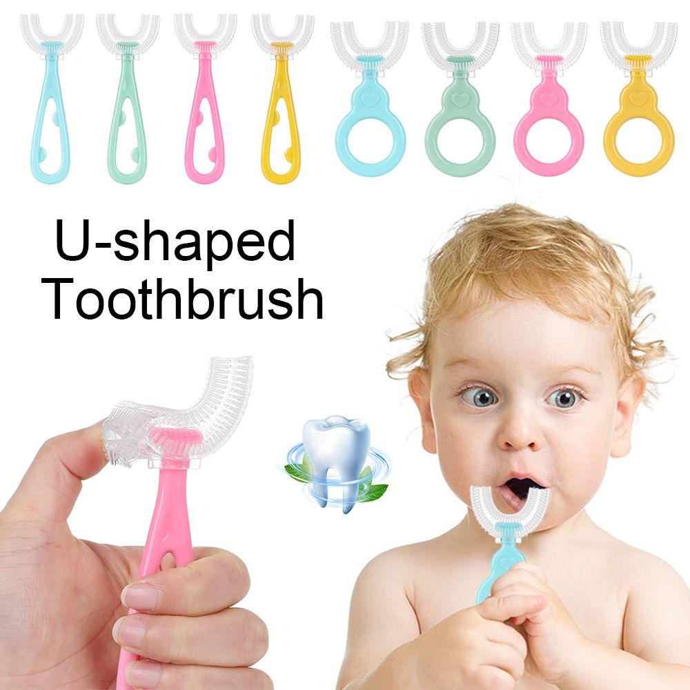 NIUYOU Bàn Chải Đánh Răng Bằng Silica Gel An Toàn Dành Cho Trẻ 6-12 Tuổi