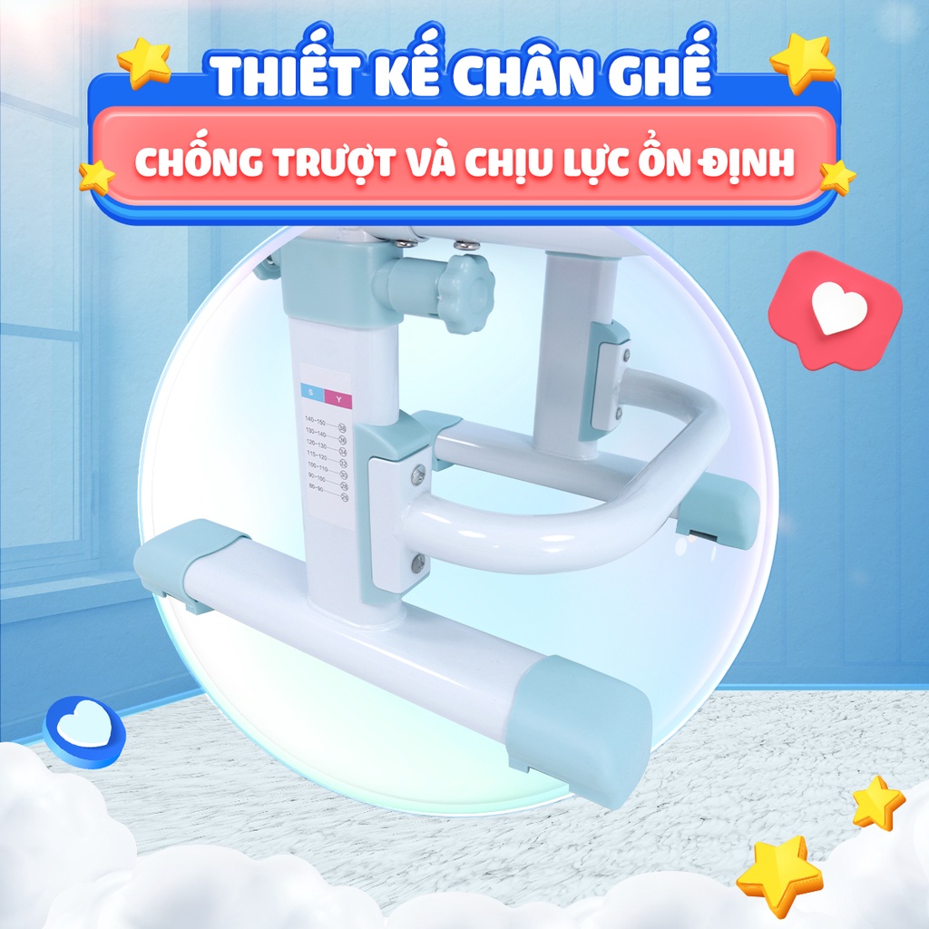 Ghế ngồi học chống gù, đúng tư thế cho bé Chilux G16, bảo vệ cột sống, có thể thay đổi chiều cao