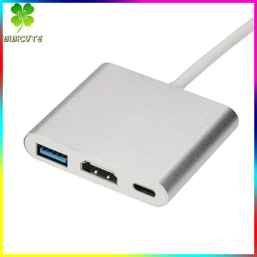 [Fast delivery]USB 3.1 Tipo C Hub A HDMI-compatible 4 K + USB 3.0 + USB-C Durable Practical