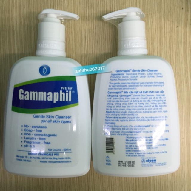 Sữa rửa mặt Gammaphil 125ml & 500ml