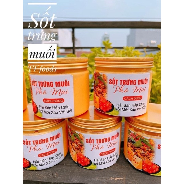 SỐT TRỨNG MUỐI PHÔ MAI pha sẵn